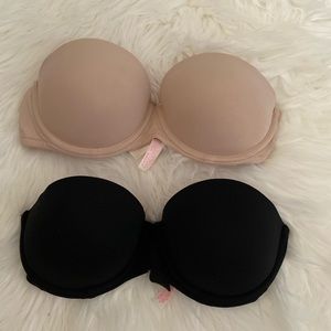 Strapless bras (nude only)